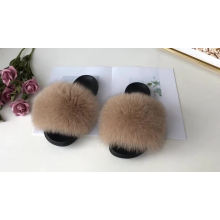 SCTX15-2 Wholesale Cheap Kids Colorful Faux Fur Slides